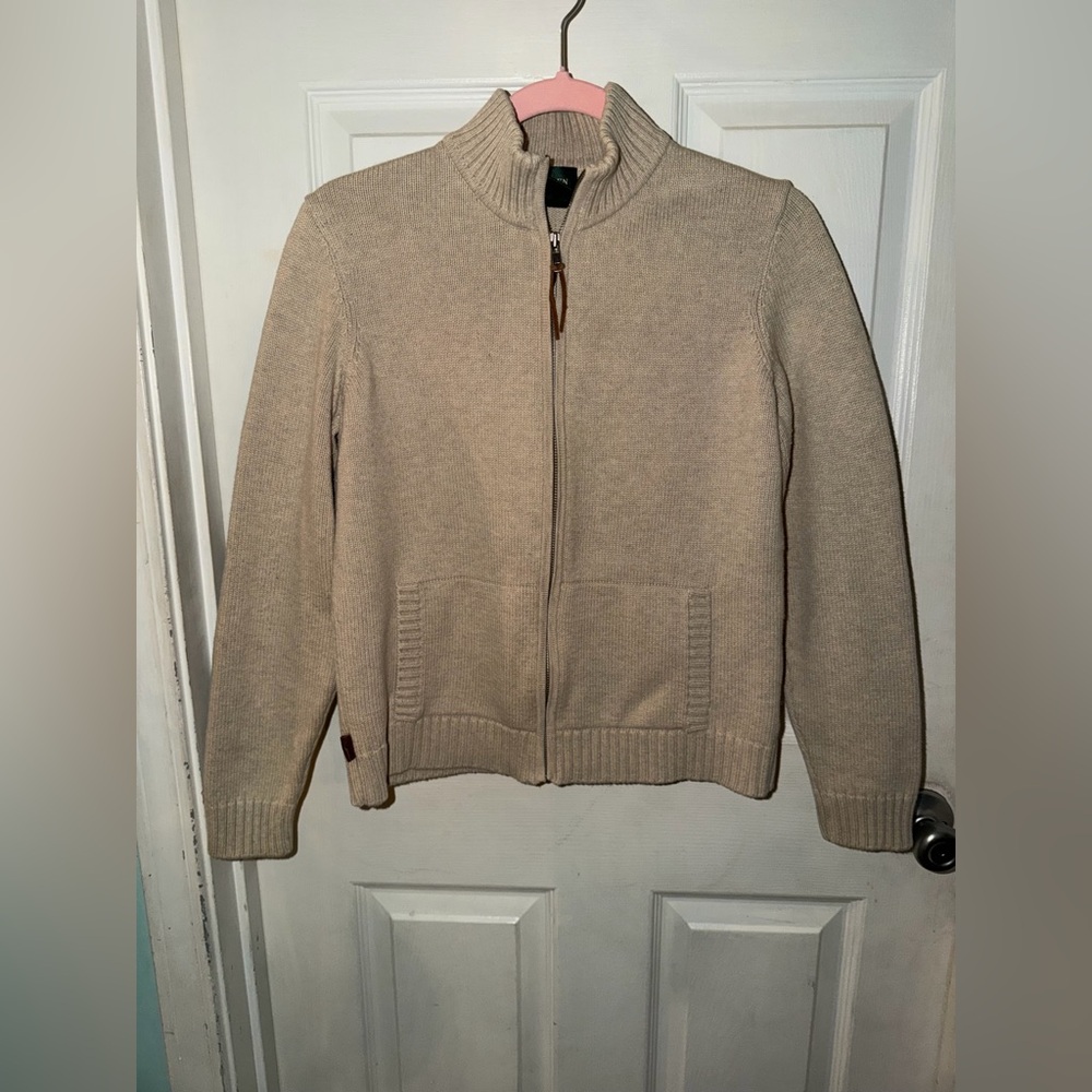 Lauren Ralph Lauren Women's Full-Zip Knit Sweater. Size M